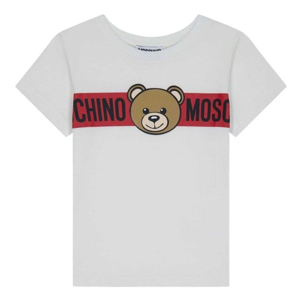 Moschino Childrens/Kids Bear Logo T-Shirt / White